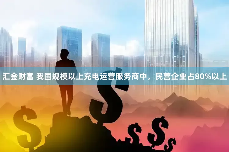 汇金财富 我国规模以上充电运营服务商中，民营企业占80%以上
