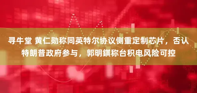 寻牛堂 黄仁勋称同英特尔协议侧重定制芯片，否认特朗普政府参与，郭明錤称台积电风险可控