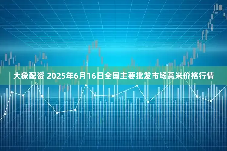 大象配资 2025年6月16日全国主要批发市场薏米价格行情